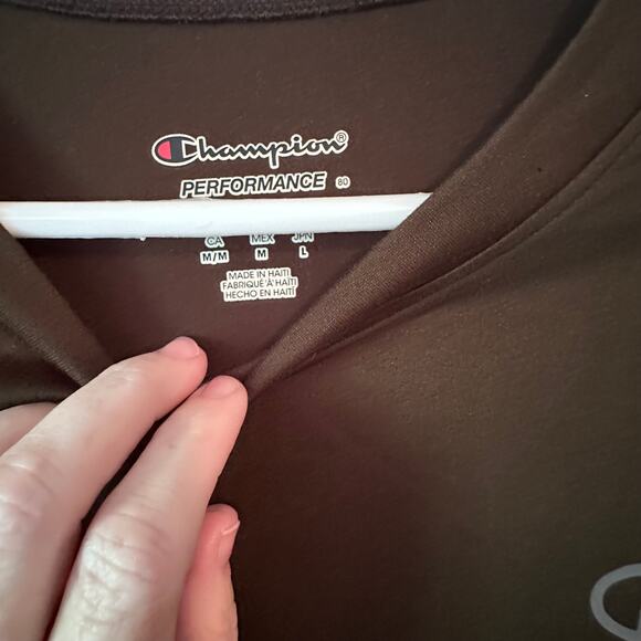 CHAMPION Performance Brown Orange Men's Shirt ~ Cleveland Browns Colors ~ Medium - Picture 2 of 7